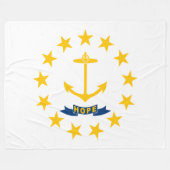 Vlag van Rhode Island (VS-staat) Fleece Deken (Voorkant (Horizontaal))
