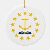 Vlag van Rhode Island (VS-staat) Keramisch Ornament (Achterkant)