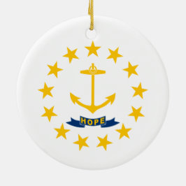Vlag van Rhode Island (VS-staat) Keramisch Ornament