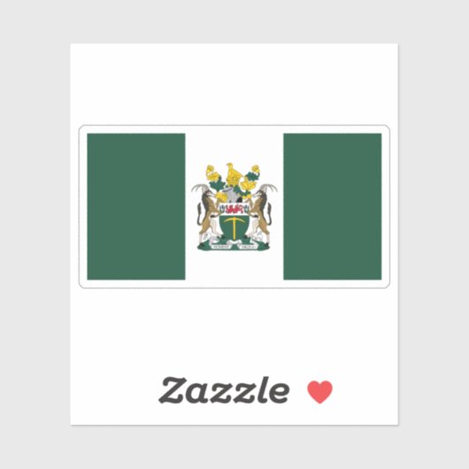 Vlag van Rhodesië (1968-1979), Zimbabwe Sticker (Vel)