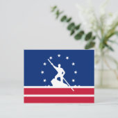 Vlag van Richmond, Virginia Briefkaart (Staand voorkant)