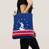 Vlag van Richmond, Virginia Canvas tas (Dichtbij)
