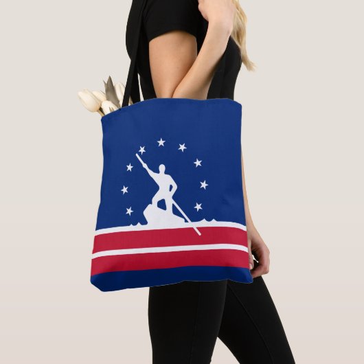Vlag van Richmond, Virginia Canvas tas (Dichtbij)
