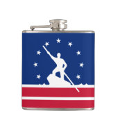 Vlag van Richmond, Virginia Flask Heupfles (Voorkant)