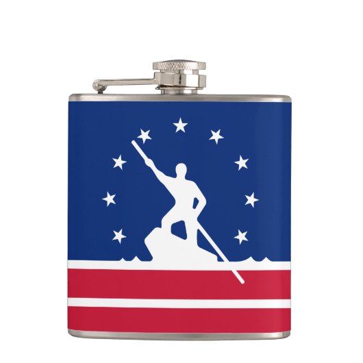 Vlag van Richmond, Virginia Flask Heupfles (Voorkant)