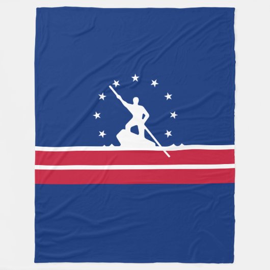 Vlag van Richmond, Virginia Fleece Blanket Deken (Voorkant)