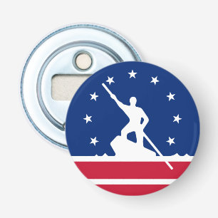 Vlag van Richmond, Virginia Flesopener Button Flesopener