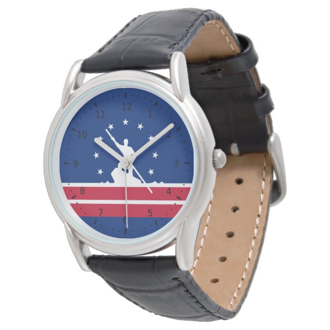 Vlag van Richmond, Virginia Horloge (Gekanteld)
