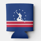 Vlag van Richmond, Virginia Koelbox Blikjeskoeler (Achterkant)