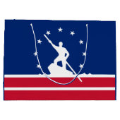 Vlag van Richmond, Virginia Large Gift Bag Groot Cadeauzakje (Achterkant)