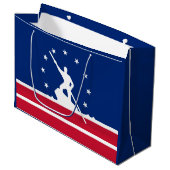 Vlag van Richmond, Virginia Large Gift Bag Groot Cadeauzakje (Voorkant Gekanteld)
