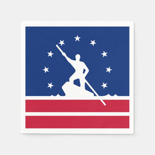 Vlag van Richmond, Virginia Paper Napkins Servet (Voorkant)