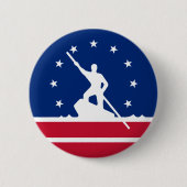 Vlag van Richmond, Virginia Pinback Button (Voorkant)