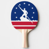 Vlag van Richmond, Virginia Ping-Pong Paddle Tafeltennisbatje (Voorkant)