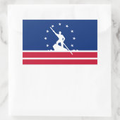Vlag van Richmond, Virginia Rectangular Sticker (Tas)