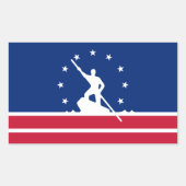 Vlag van Richmond, Virginia Rectangular Sticker (Voorkant)
