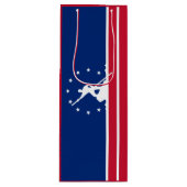 Vlag van Richmond, Virginia Wine Gift Bag Wijn Cadeautas (Voorkant)