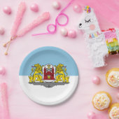 Vlag van Riga, Borden van Letland Papieren Bordje (Feest)