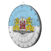 Vlag van Riga, dartboard van Letland Dartbord (Voorkant Rechts)