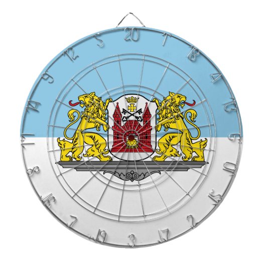 Vlag van Riga, Letland Dartbord (Voorkant)