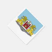 Vlag van Riga, Letland Papier Napkins Servet (Hoek)