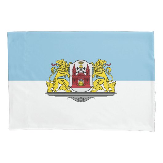 Vlag van Riga, Letland Pillowcase Kussensloop (Voorkant)