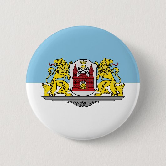 Vlag van Riga, Letland Pinback Button (Voorkant)
