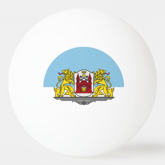 Vlag van Riga, Letland Ping-Pong Ball (Voorkant)