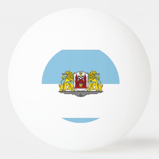 Vlag van Riga, Letland Ping-Pong Ball (Achterkant)