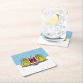 Vlag van Riga, Onderzetter van Square Paper uit Le (Insitu)