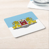 Vlag van Riga, Onderzetter van Square Paper uit Le (Schuin)