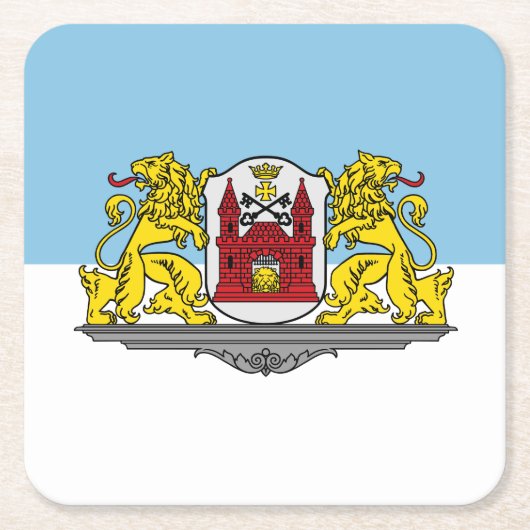Vlag van Riga, Onderzetter van Square Paper uit Le (Voorkant)