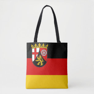 Vlag van Rijnland-Palts-Canvas tas