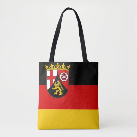 Vlag van Rijnland-Palts-Canvas tas (Voorkant)
