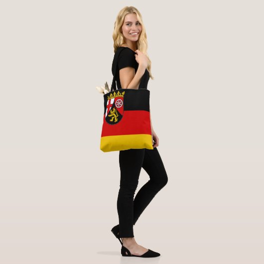 Vlag van Rijnland-Palts-Canvas tas (Op model)