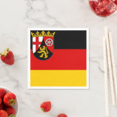 Vlag van Rijnland-Palts Napkins Servet (Insitu)