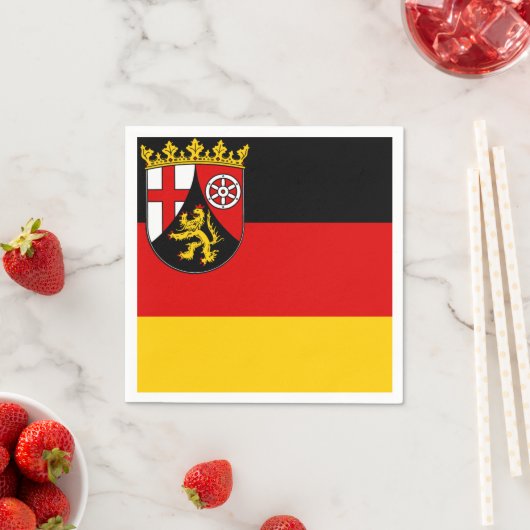 Vlag van Rijnland-Palts Napkins Servet (Insitu)