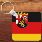 Vlag van Rijnland-Palts-Sleutelhanger Sleutelhanger (Voorkant)