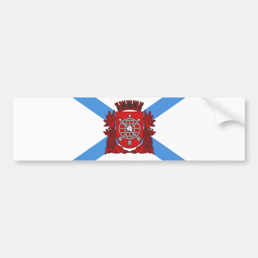 Vlag van Rio de Janeiro (Brazilië) Bumpersticker (Voorkant)