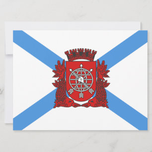 Vlag van Rio de Janeiro (Brazilië) Kaart