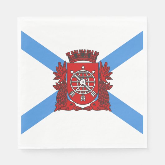 Vlag van Rio de Janeiro (Brazilië) Servet (Voorkant)