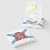 Vlag van Rio de Janeiro (Brazilië) Stenen Onderzetter (Zijkant)