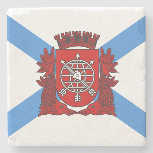 Vlag van Rio de Janeiro (Brazilië) Stenen Onderzetter (Voorkant)