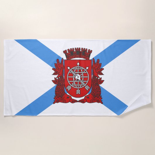 Vlag van Rio de Janeiro (Brazilië) Strandlaken (Voorkant)