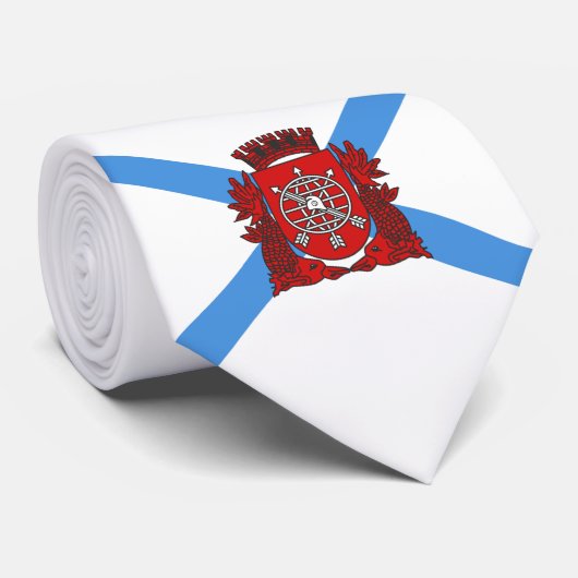 Vlag van Rio de Janeiro (Brazilië) Stropdas (Opgerold)