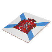 Vlag van Rio de Janeiro (Brazilië) Tegeltje (Zijkant)