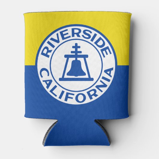 Vlag van Riverside, Californië Blikjeskoeler (Voorkant)