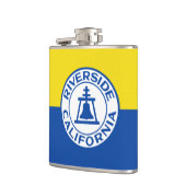 Vlag van Riverside, Californië Heupfles (Links)