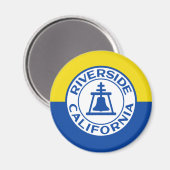 Vlag van Riverside, Californië Magneet (Voorkant / Achterkant)