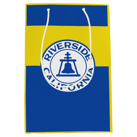 Vlag van Riverside, Californië Medium Cadeauzakje (Voorkant)